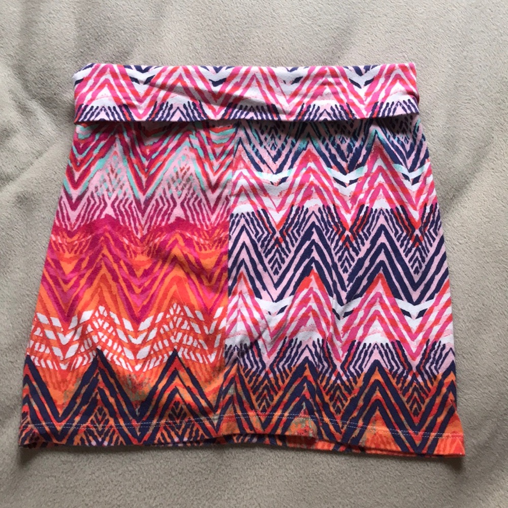 Bright-Colored Mini Skirt